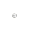 50 cents Bezel Orb Solitaire Diamond Men's Ear Stud 18 KT / Yellow Gold