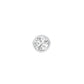 1 Carat Minimal Round Diamond Men's Ear Stud 18 KT / White Gold