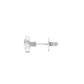1 Carat Minimal Round Diamond Men's Ear Stud 18 KT / White Gold