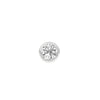 Bezel Orb Solitaire Diamond Men's Ear Stud 18 KT / Yellow Gold