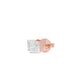 50 Cents Quadric Princess Diamond Men's Ear Stud 18 KT / Rose Gold