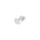 50 Cents Quadric Princess Diamond Men's Ear Stud 18 KT / White Gold