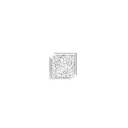 1.5 Carat Princess Diamond Men's Ear Stud