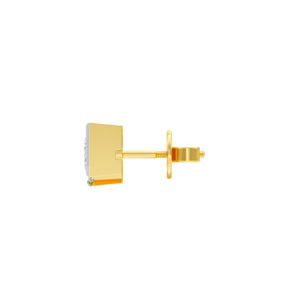 1.5 Carat Princess Diamond Men's Ear Stud