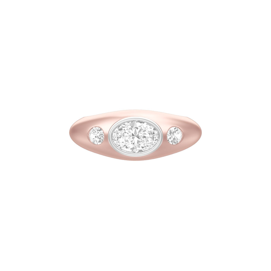 The Oval Radiance Diamond Men's Ring
