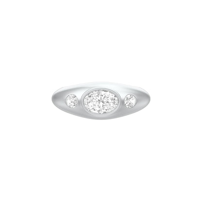 The Oval Radiance Diamond Men's Ring
