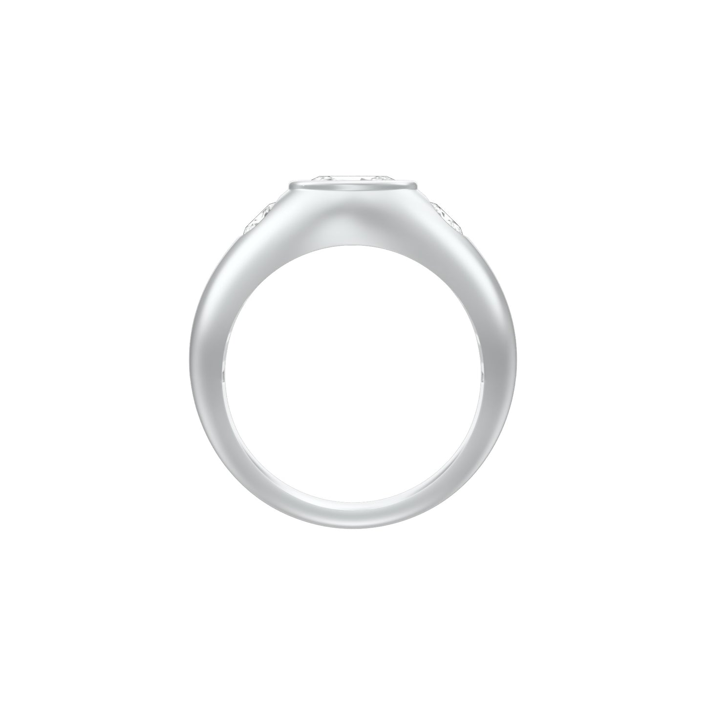 The Oval Radiance Diamond Men's Ring