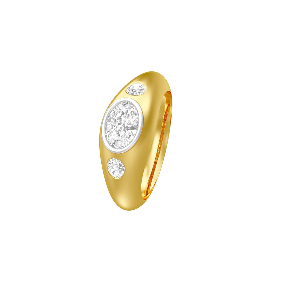 The Oval Radiance Diamond Men's Ring