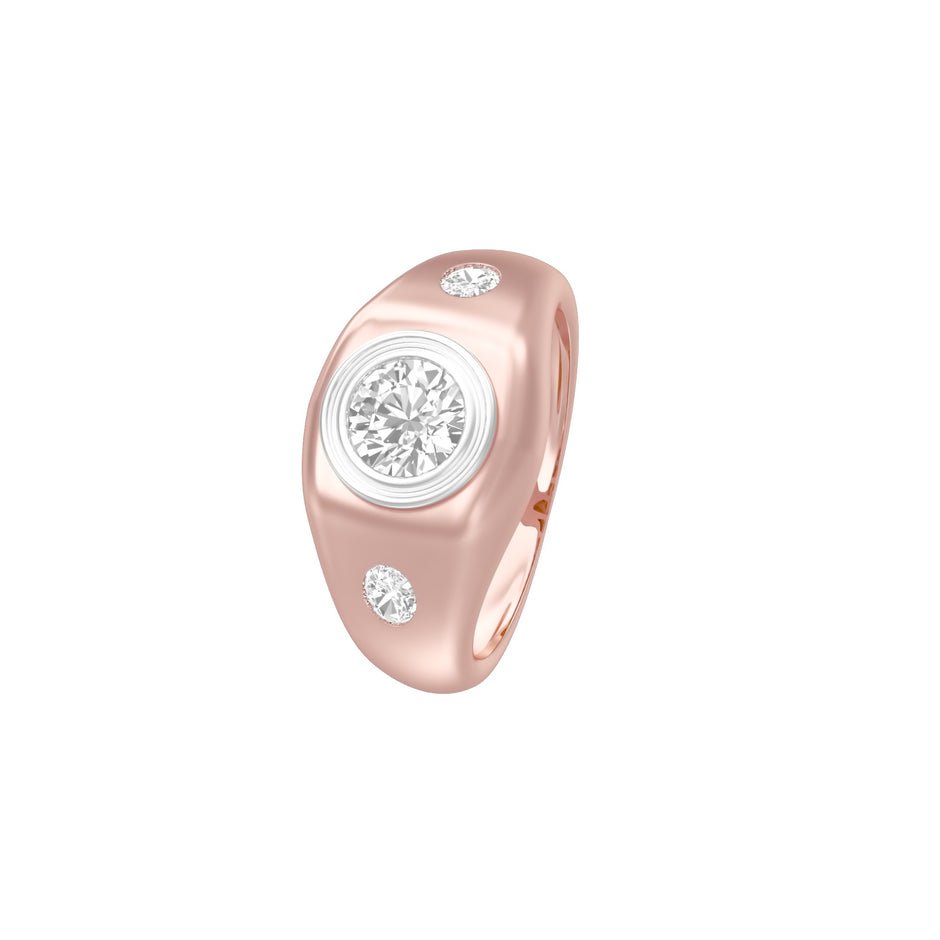 Glow Capsule Diamond Men's Ring