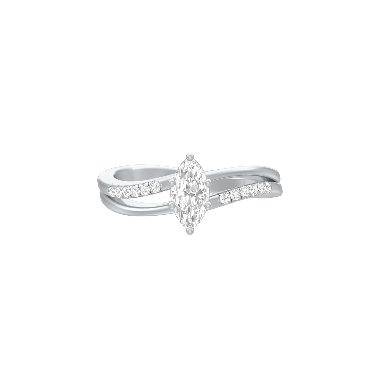KI-LR00114 18 KT / White Gold / 18