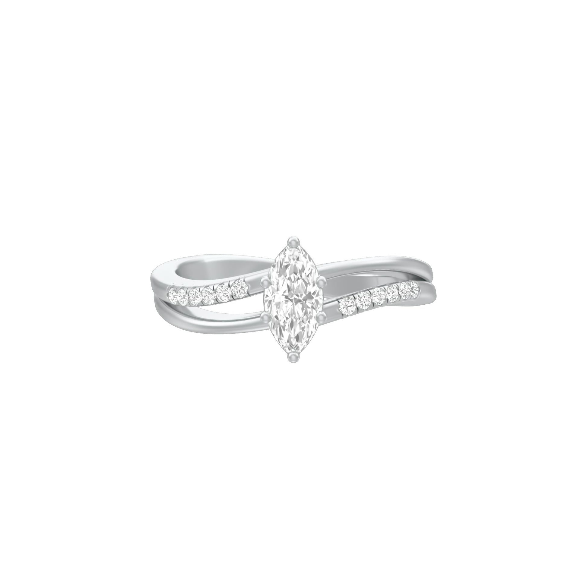KI-LR00114 18 KT / White Gold / 18
