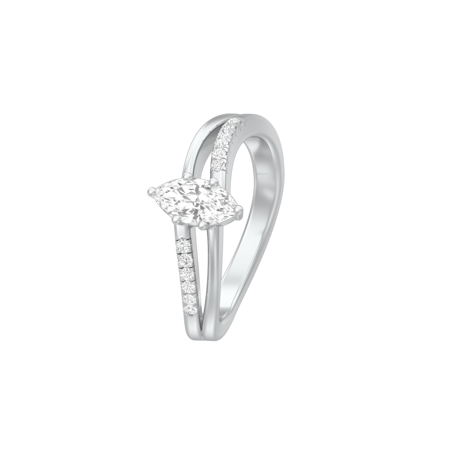 KI-LR00114 18 KT / White Gold / 18
