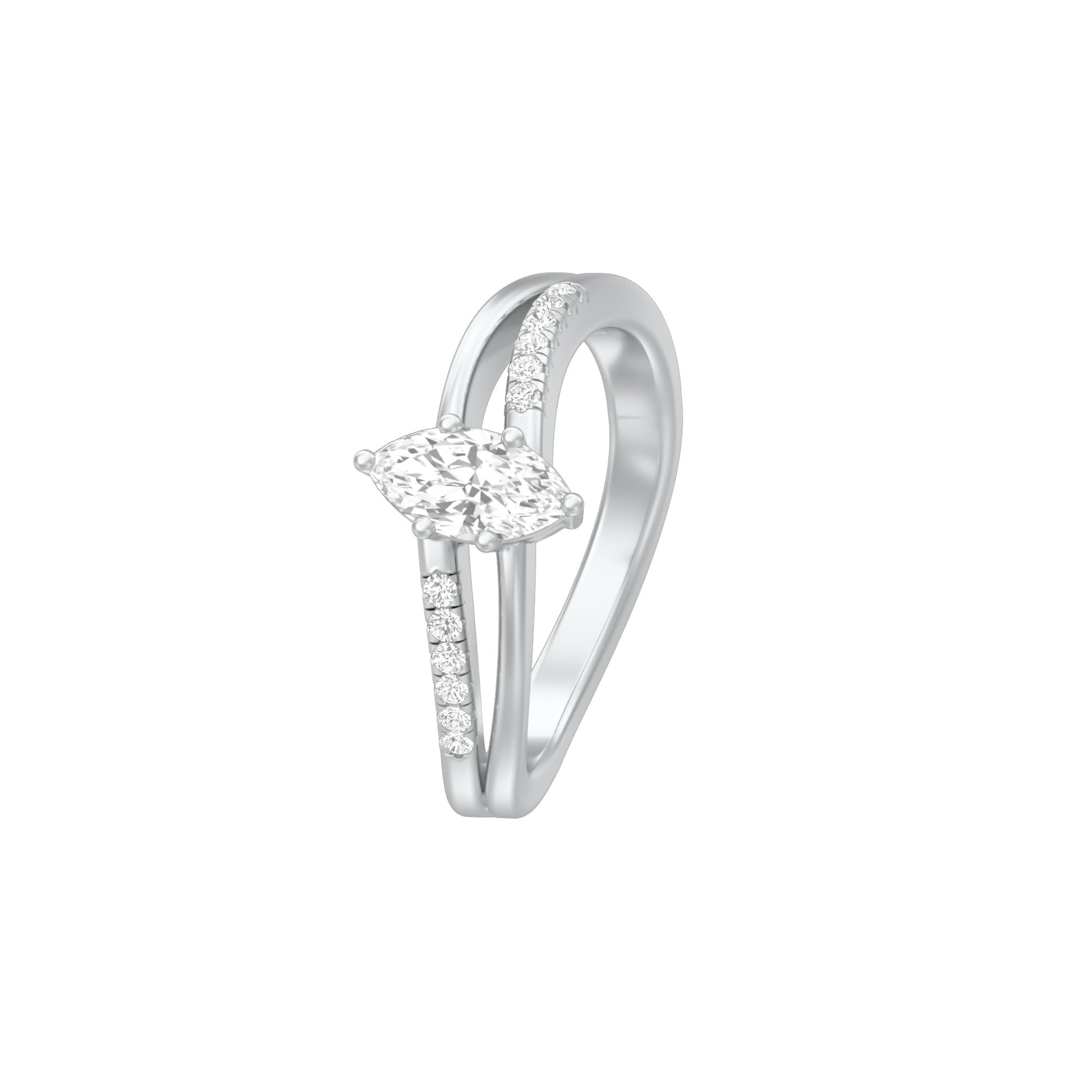 KI-LR00114 18 KT / White Gold / 18