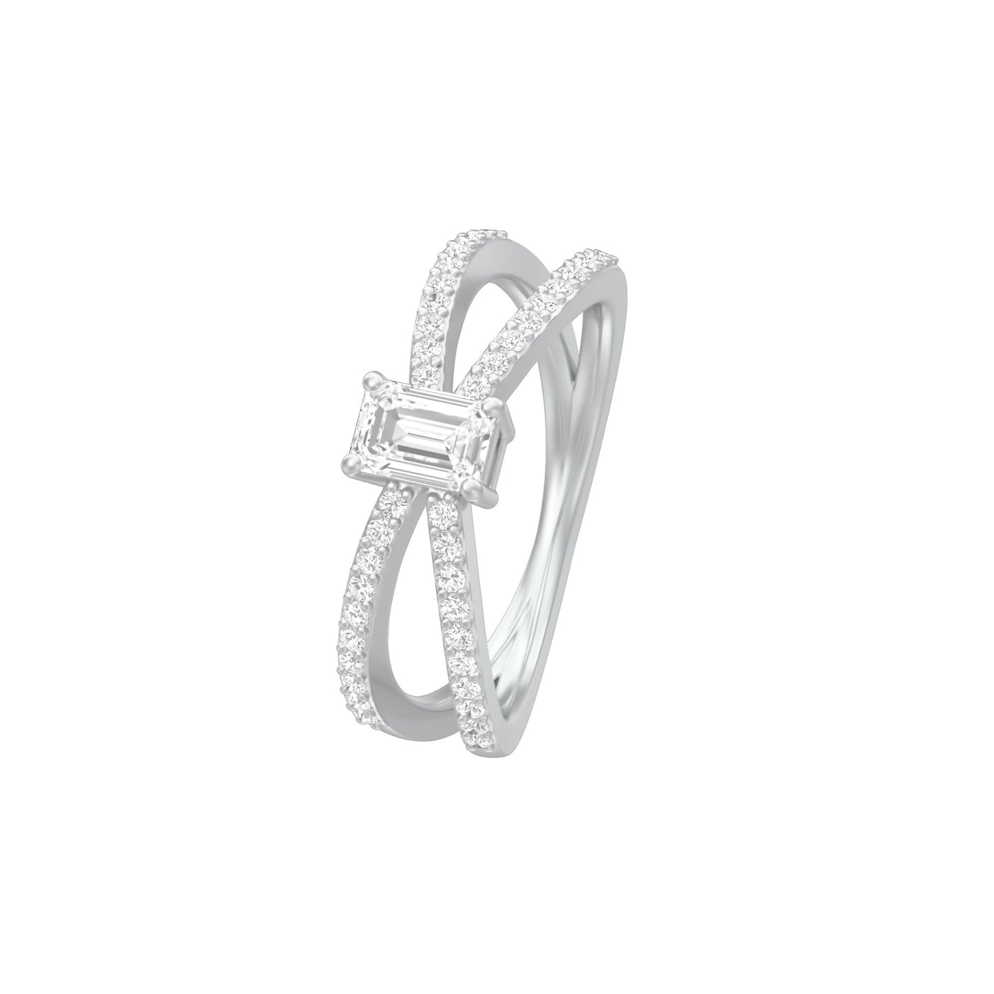 KI-LR00420-EM-050 18 KT / White Gold / 18