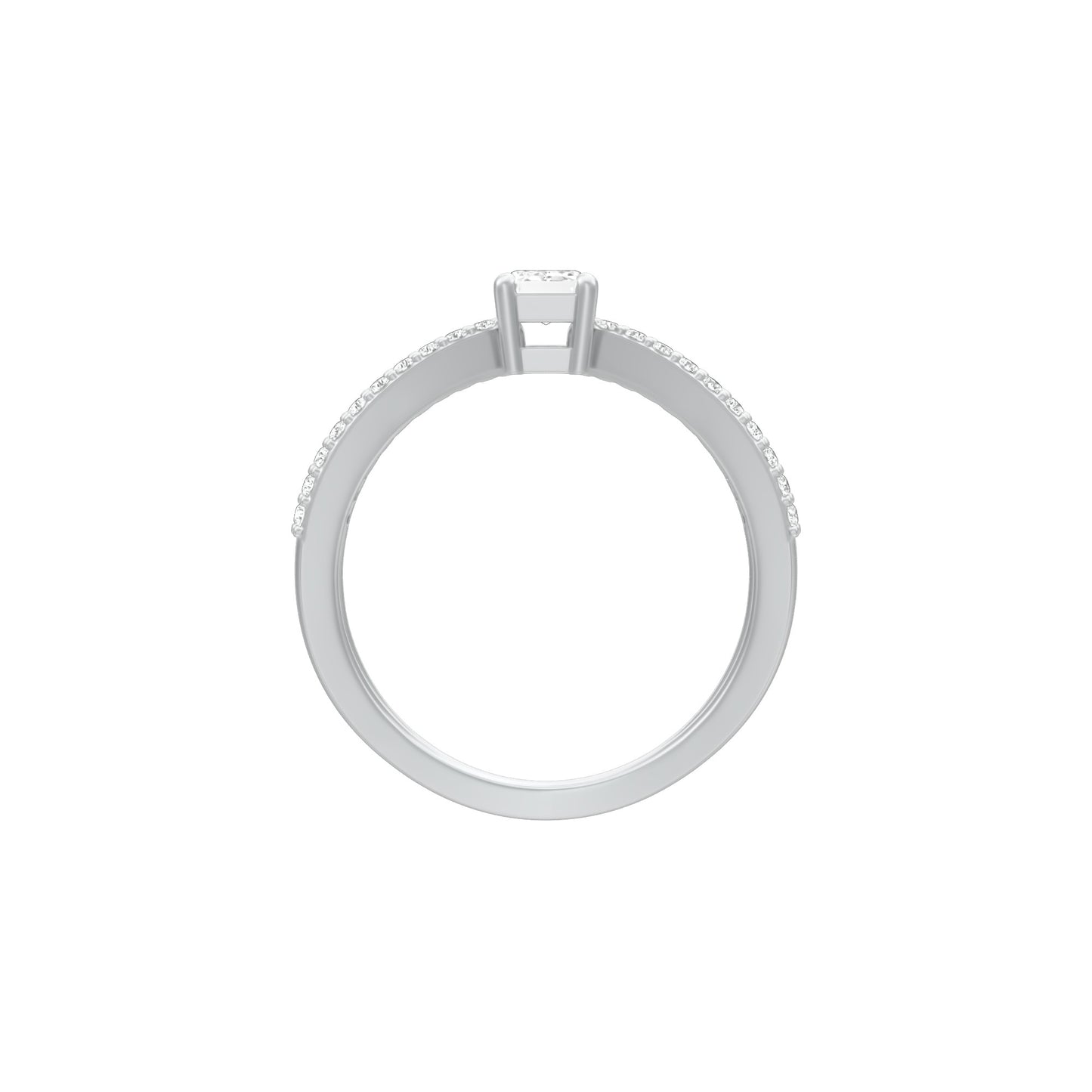 KI-LR00420-EM-050 18 KT / White Gold / 18