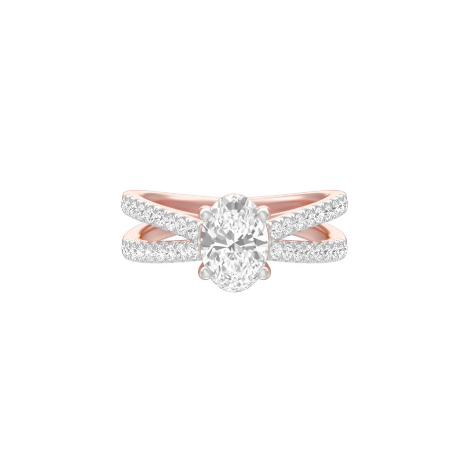 KI-LR00420-OV-100 18 KT / Rose Gold / 18