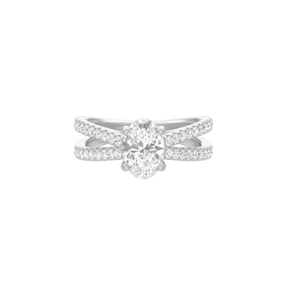KI-LR00420-OV-100 18 KT / White Gold / 18
