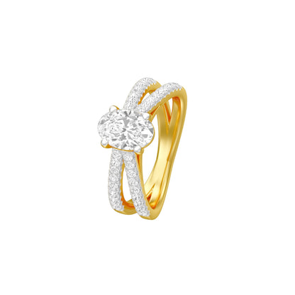 KI-LR00420-OV-100 18 KT / Yellow Gold / 18