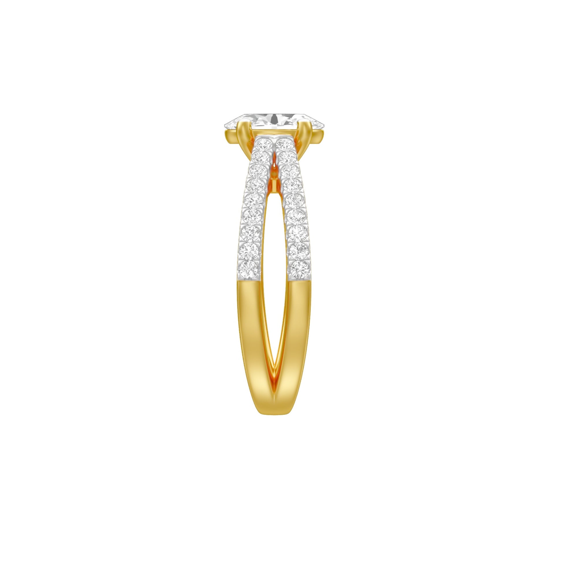KI-LR00420-OV-100 18 KT / Yellow Gold / 18