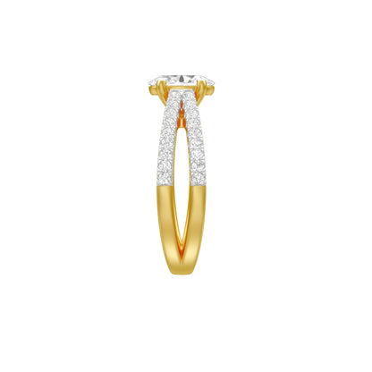 KI-LR00420-OV-100 18 KT / Yellow Gold / 18