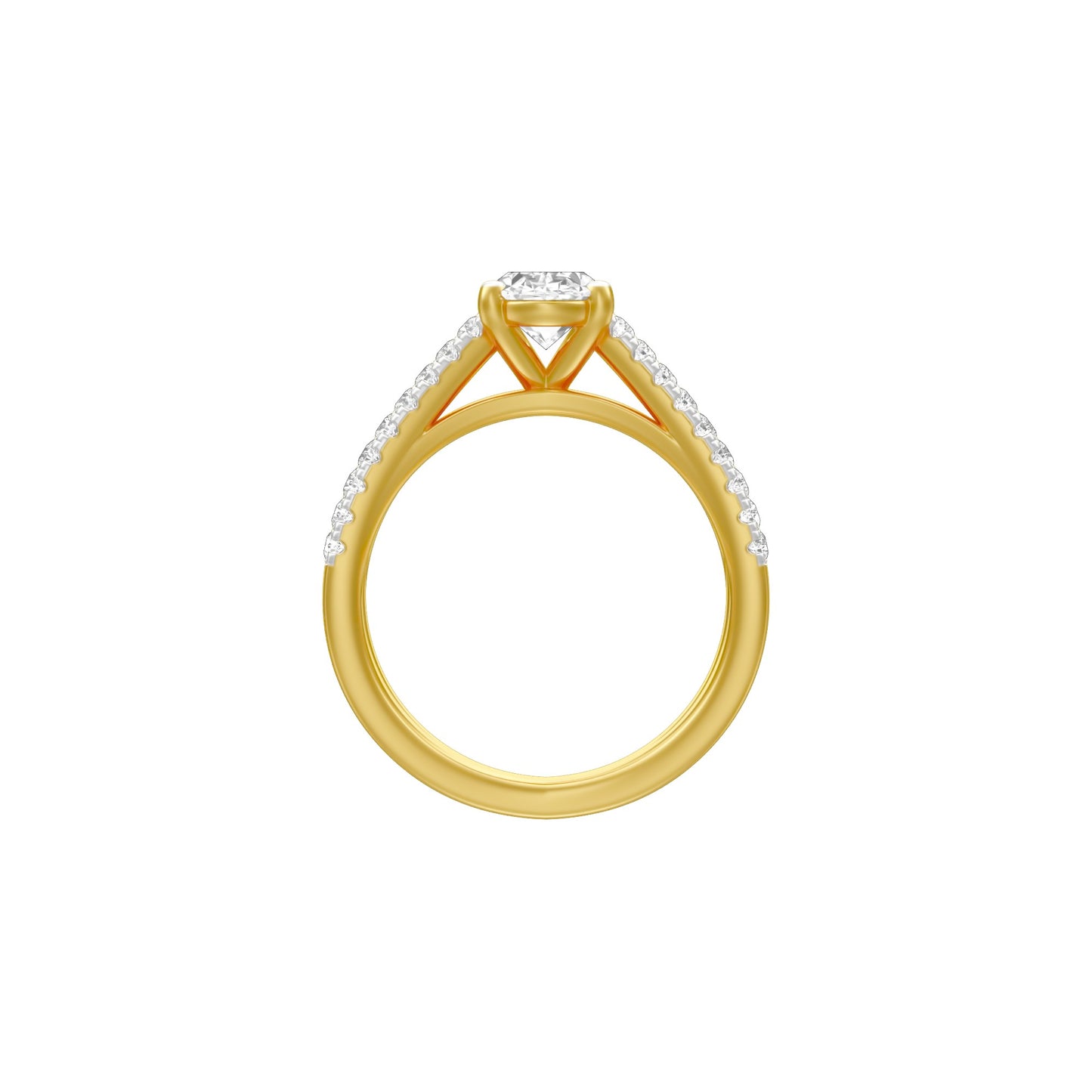 KI-LR00420-OV-100 18 KT / Yellow Gold / 18
