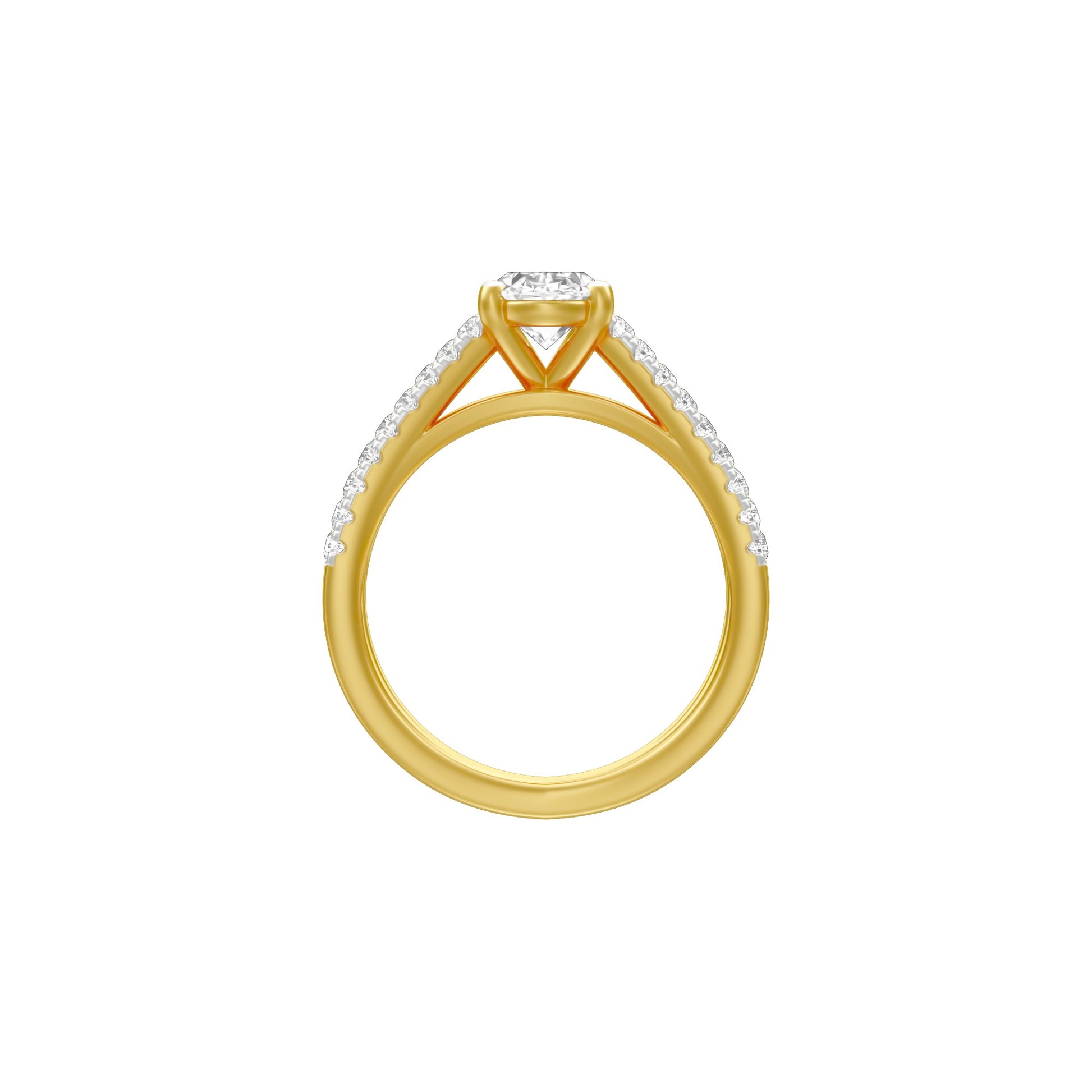 KI-LR00420-OV-100 18 KT / Yellow Gold / 18