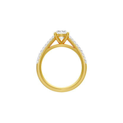 KI-LR00420-OV-100 18 KT / Yellow Gold / 18