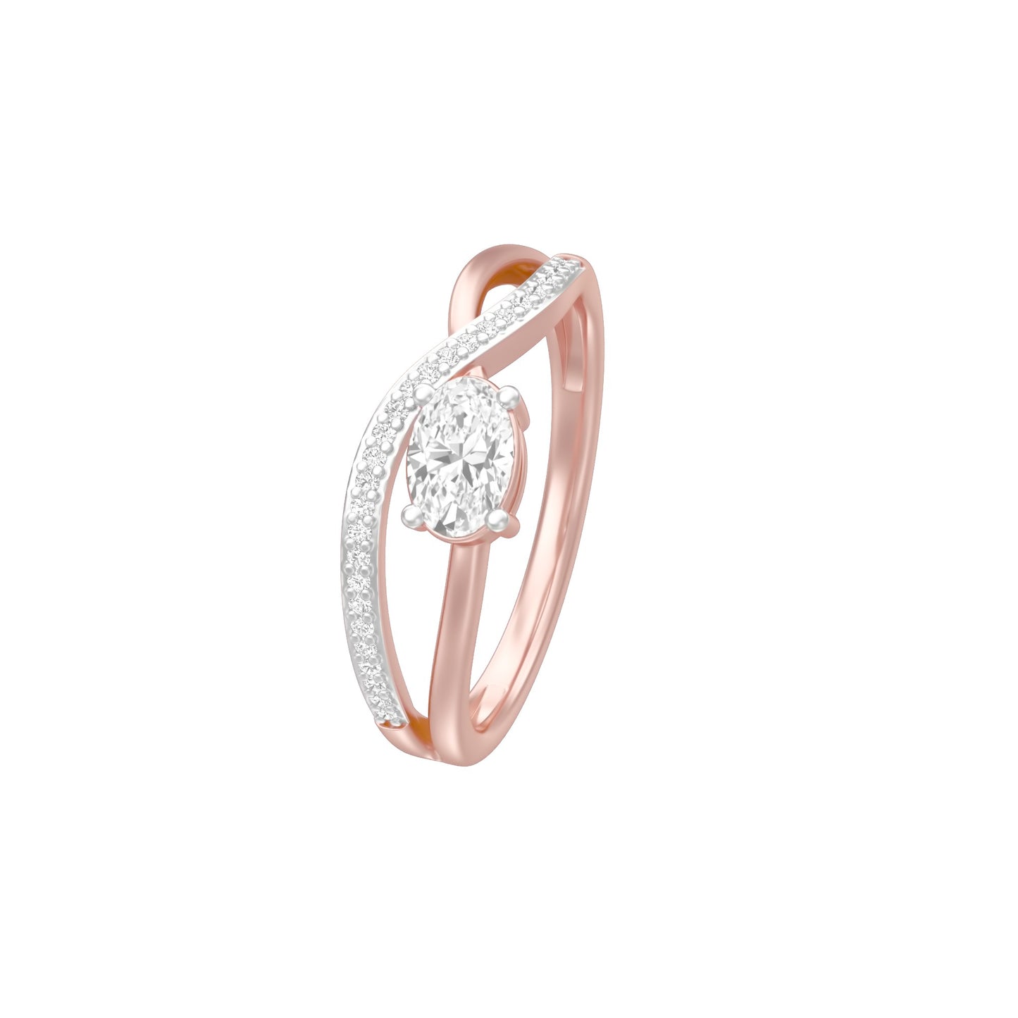 KI-LR00445-035 18 KT / Rose Gold / 18