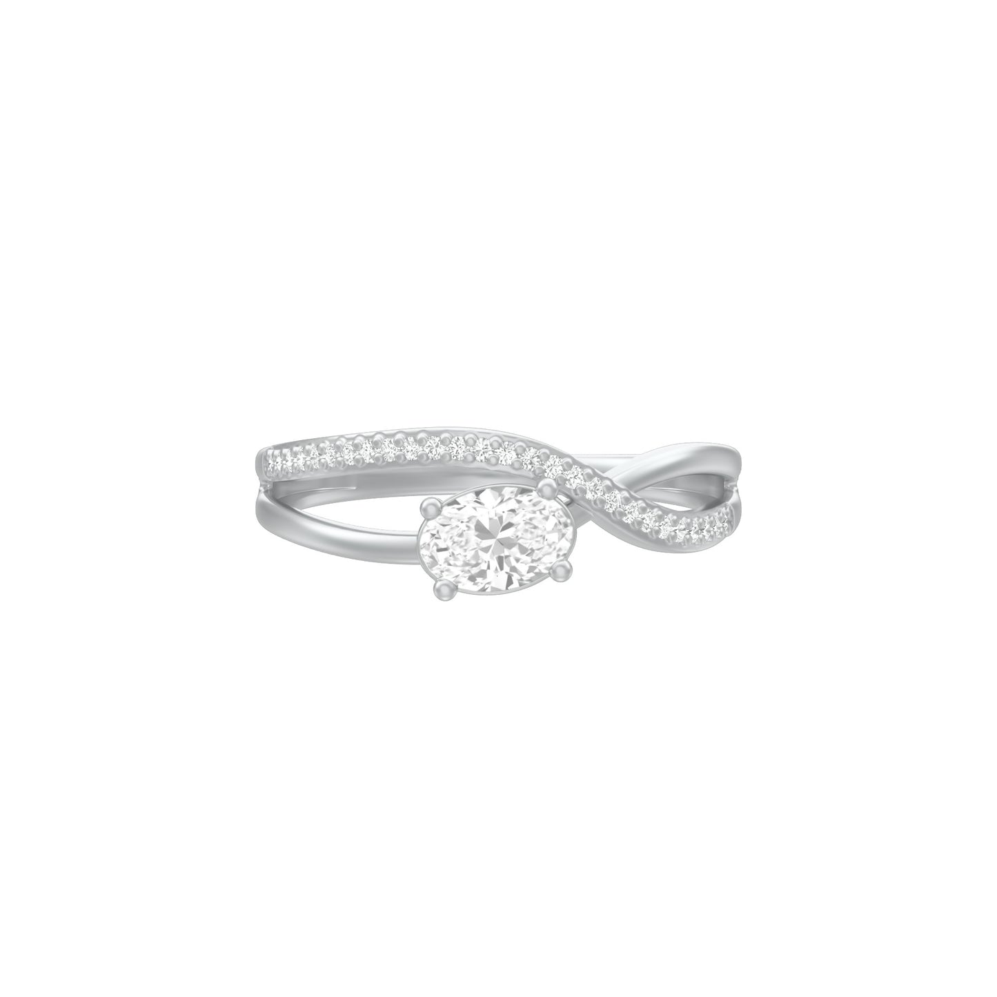 KI-LR00445-035 18 KT / White Gold / 18