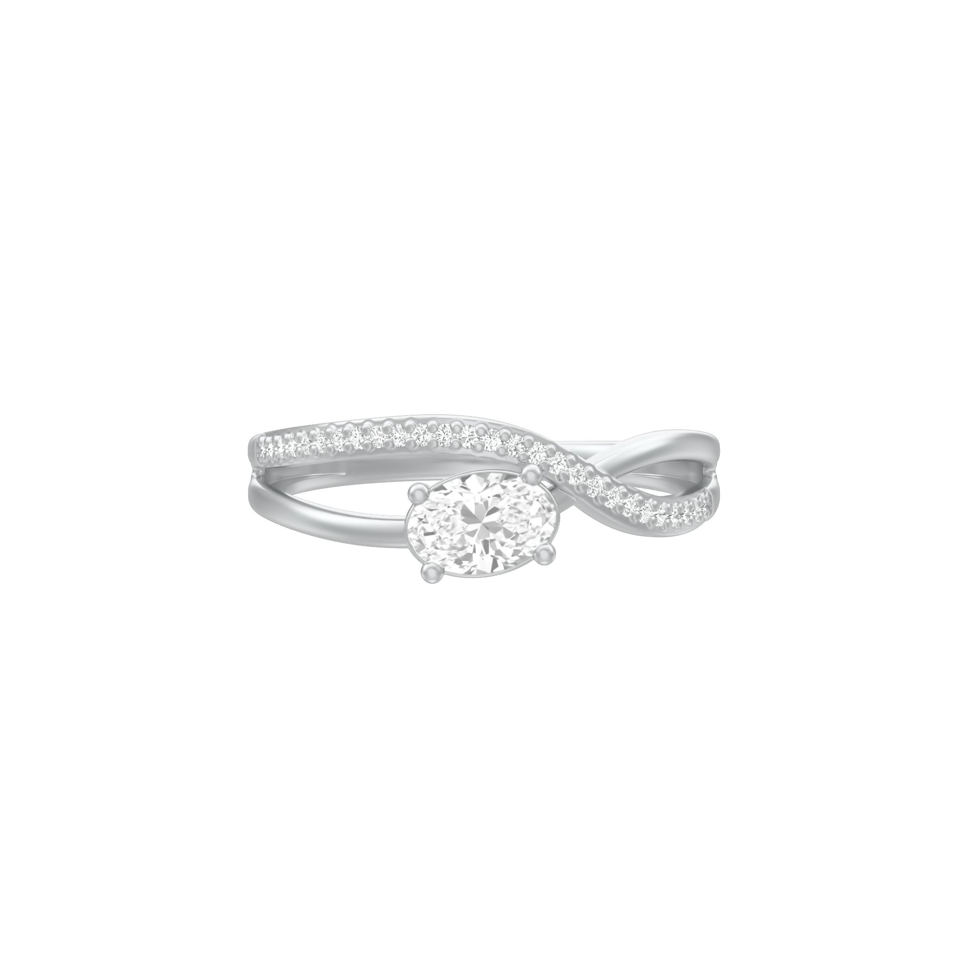 KI-LR00445-035 18 KT / White Gold / 18