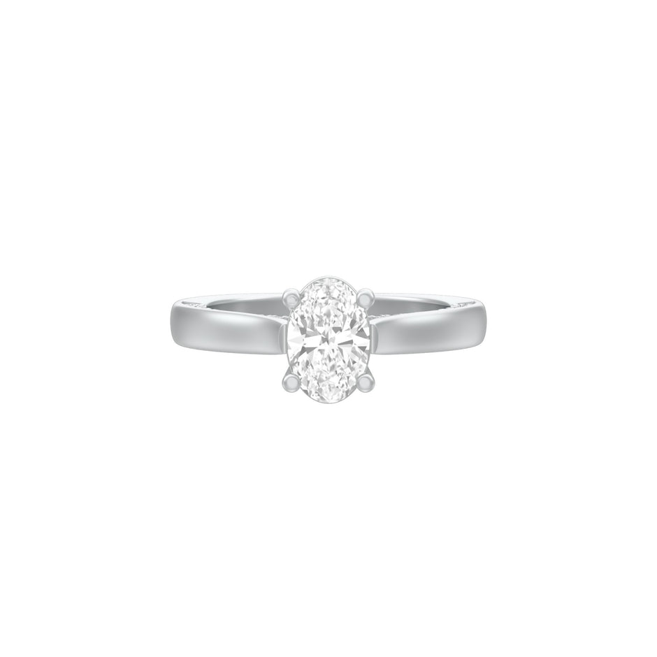 KI-LR00938-OV-100 18 KT / White Gold / 18