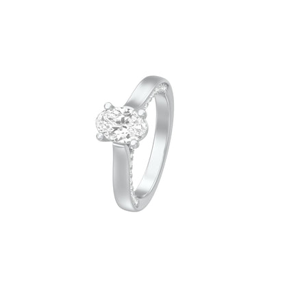 KI-LR00938-OV-100 18 KT / White Gold / 18