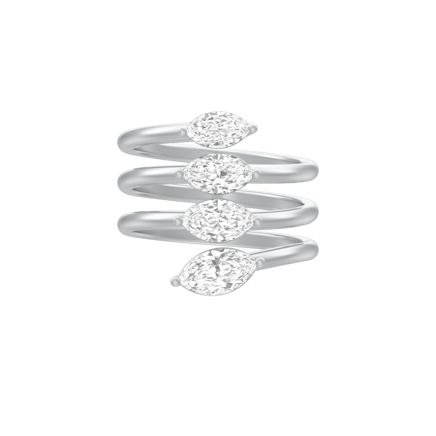 KI-LR01509 18 KT / White Gold / 18