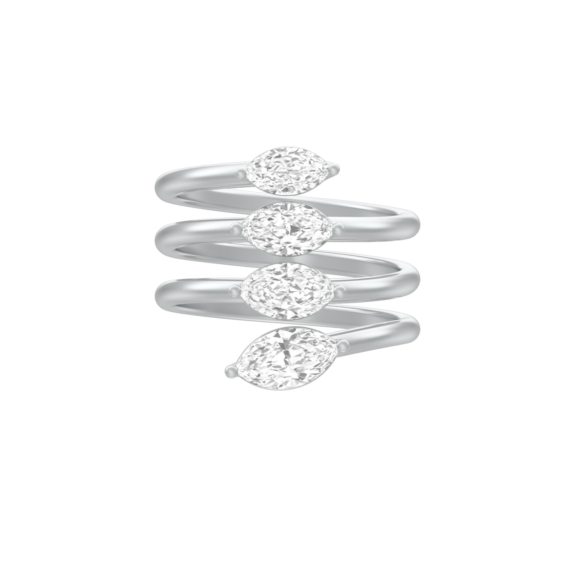 KI-LR01509 18 KT / White Gold / 18