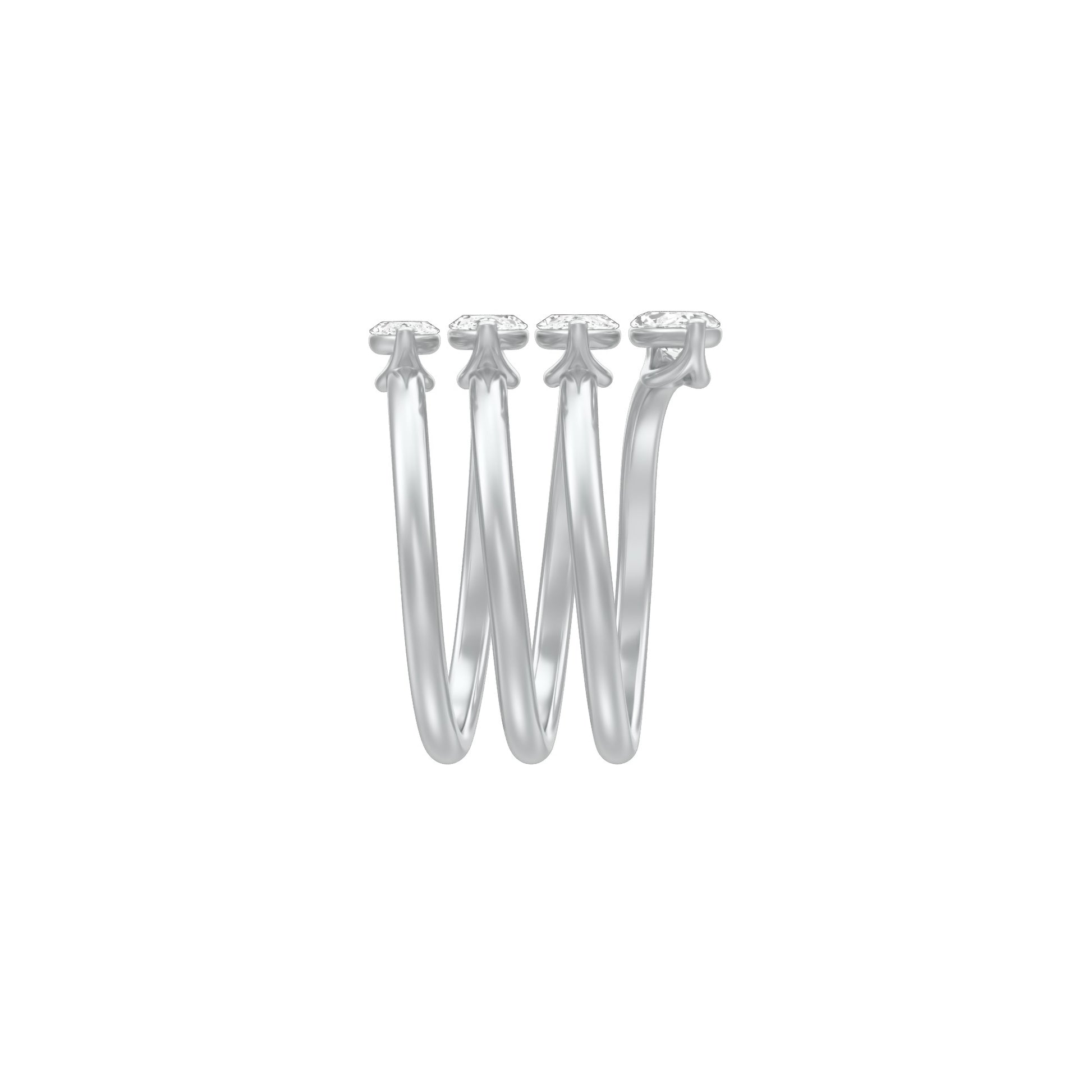 KI-LR01509 18 KT / White Gold / 18