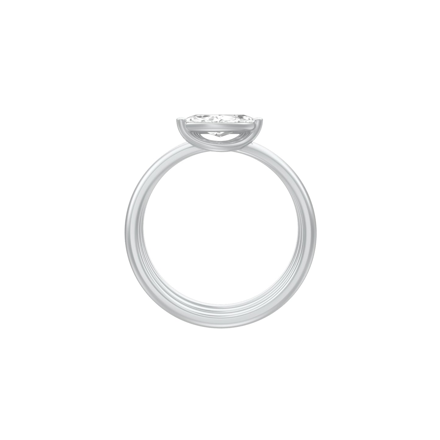 KI-LR01509 18 KT / White Gold / 18