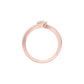 Starlight Embrace Round Diamond Ring 18 KT / Rose Gold / 13