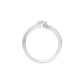Starlight Embrace Round Diamond Ring 18 KT / White Gold / 13