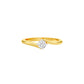 Starlight Embrace Round Diamond Ring 18 KT / Yellow Gold / 13