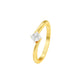 Starlight Embrace Round Diamond Ring 18 KT / Yellow Gold / 13