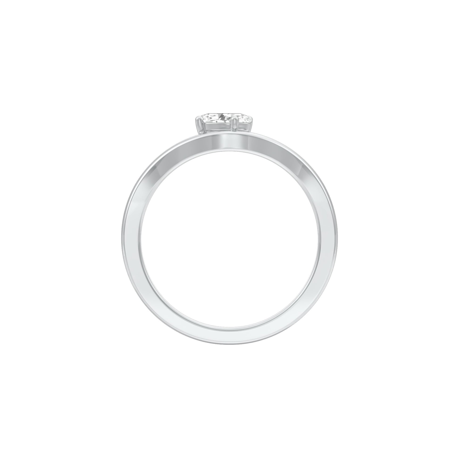 KI-LR02128-OV-025 18 KT / White Gold / 24