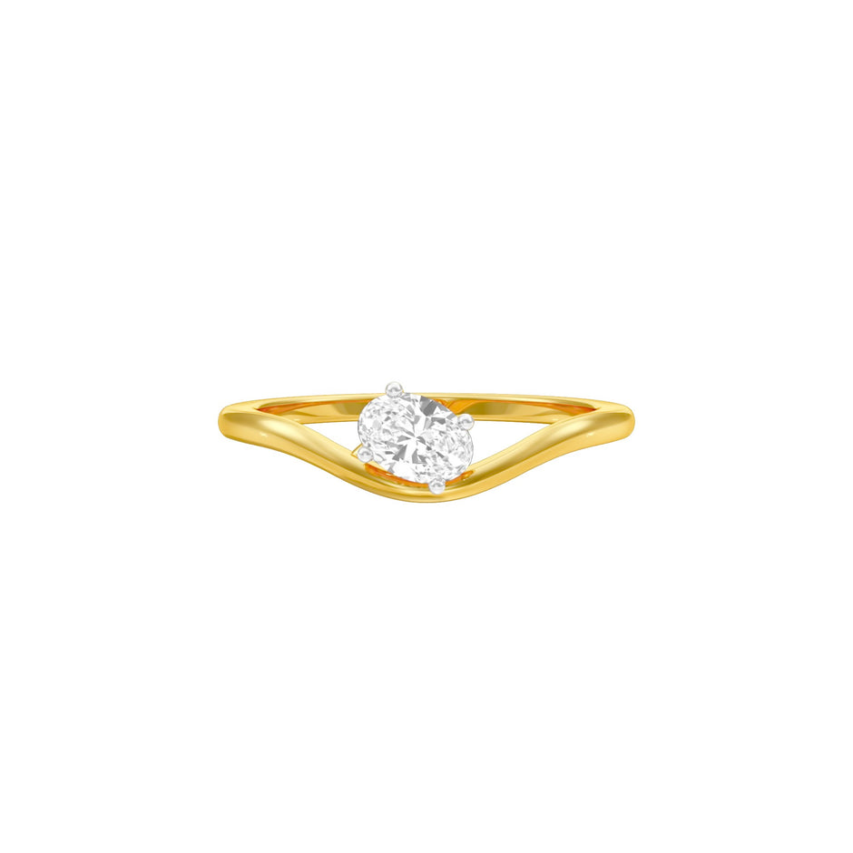 KI-LR02128-OV-025 18 KT / Yellow Gold / 24