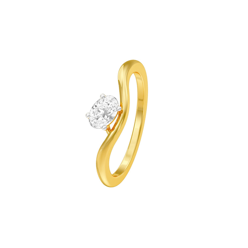 KI-LR02128-OV-025 18 KT / Yellow Gold / 24