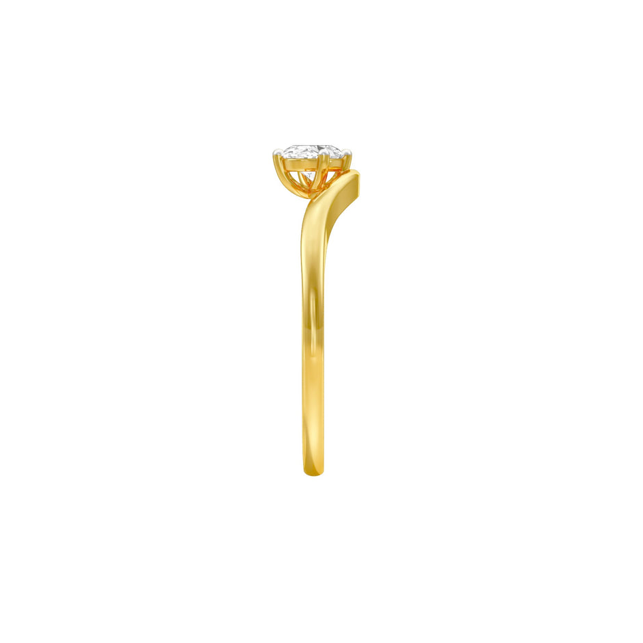 KI-LR02128-OV-025 18 KT / Yellow Gold / 24