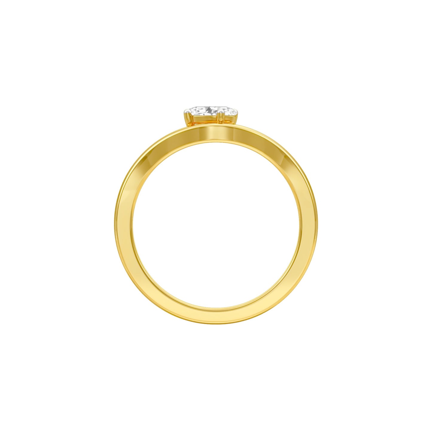 KI-LR02128-OV-025 18 KT / Yellow Gold / 24