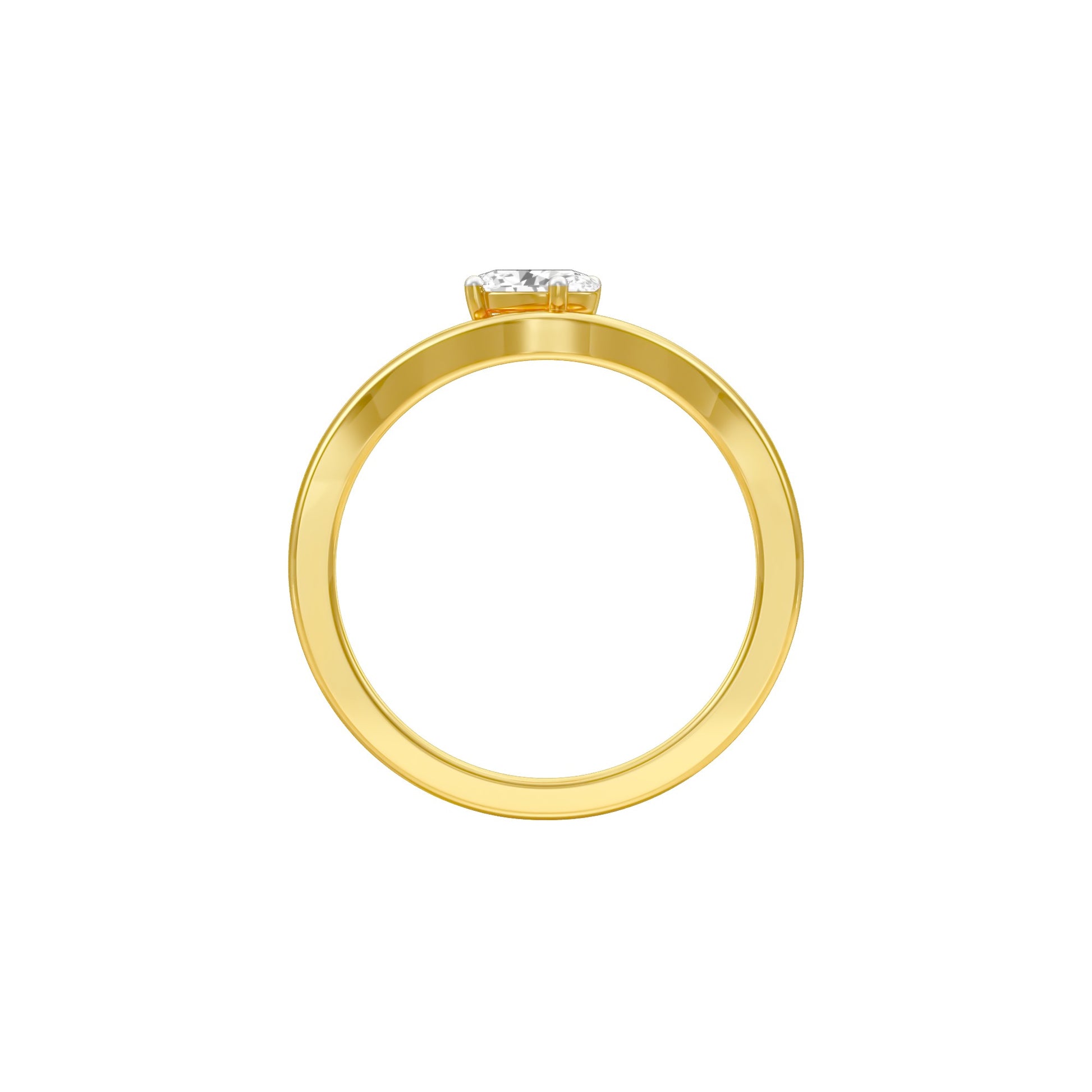 KI-LR02128-OV-025 18 KT / Yellow Gold / 24