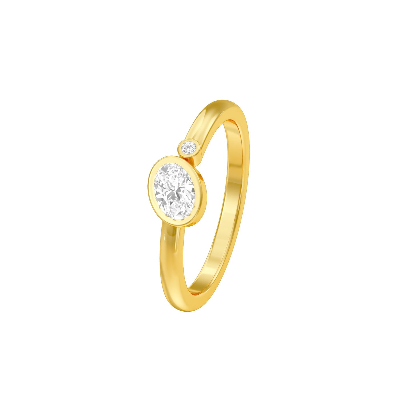 KI-LR02129-OV-025 18 KT / Yellow Gold / 24