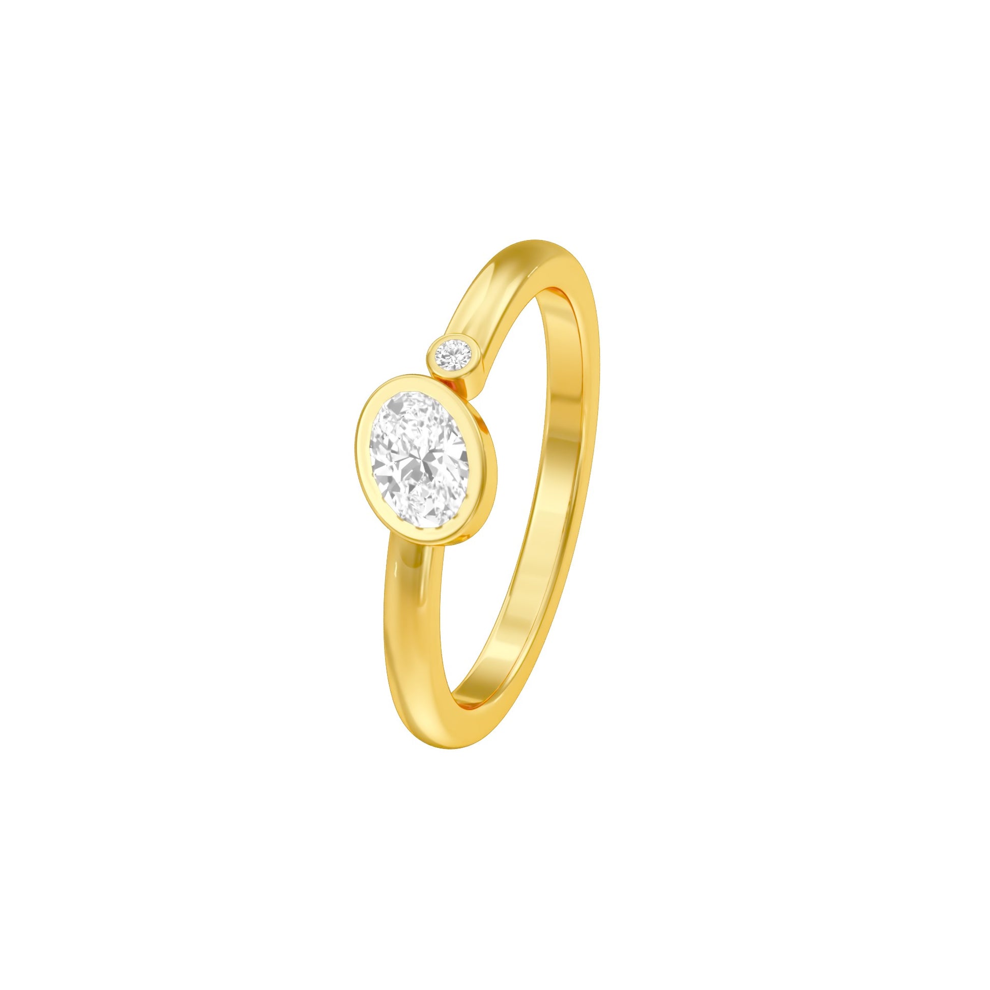 KI-LR02129-OV-025 18 KT / Yellow Gold / 24