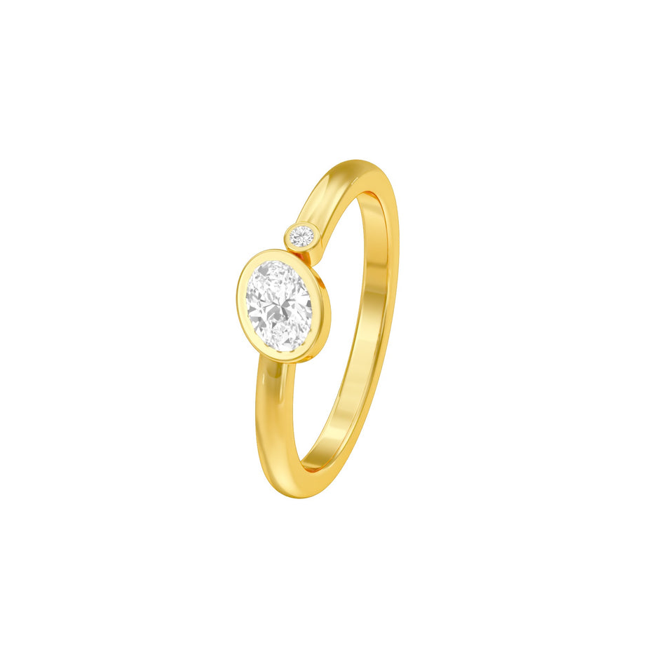 KI-LR02129-OV-025 18 KT / Yellow Gold / 24