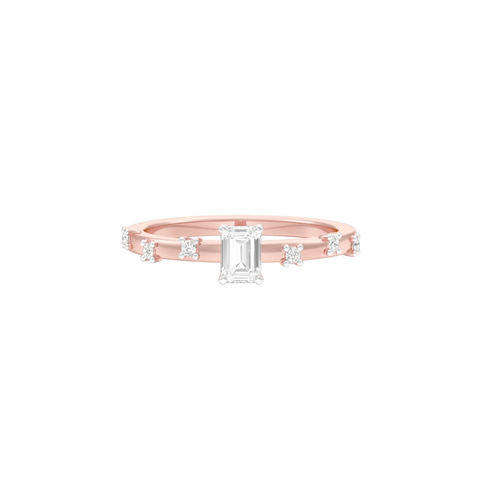 The Side Eye Sparkler Diamond Ring 18 KT / Rose Gold / 13